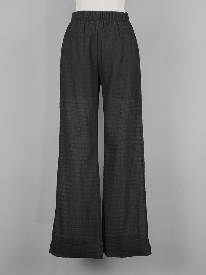 Square Roll-Up Silket Pants