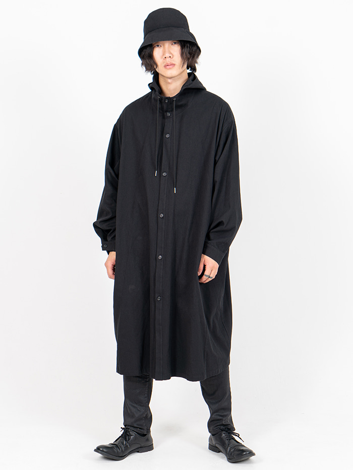 [UNISEX] Oxford Long Hood Coat