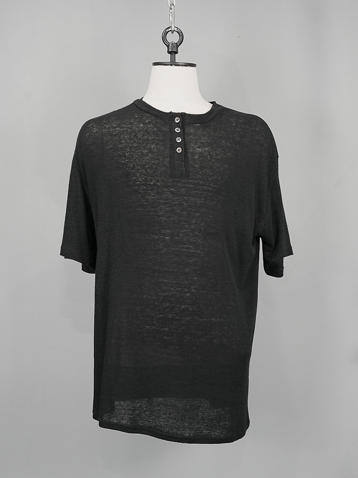 [UNISEX] Okroyd Arou Henley Neck T-Shirt